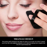 Velvet Triangle Makeup Sponges – Soft, Reusable Blending Tools for Flawless Application | Face & Beauty Sponges