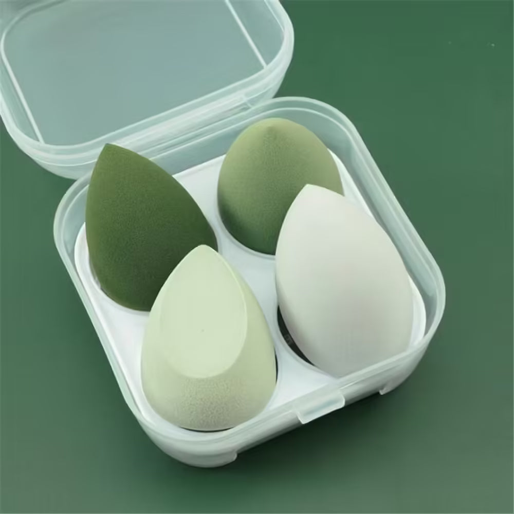 Ensemble d'éponges à maquillage douces - 3 ou 4 œufs de beauté pour une application impeccable du fond de teint et de la poudre - Indispensables du maquillage féminin