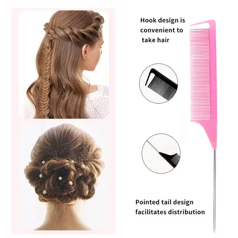 Hair styling comb set 10pcs salon tools kit
