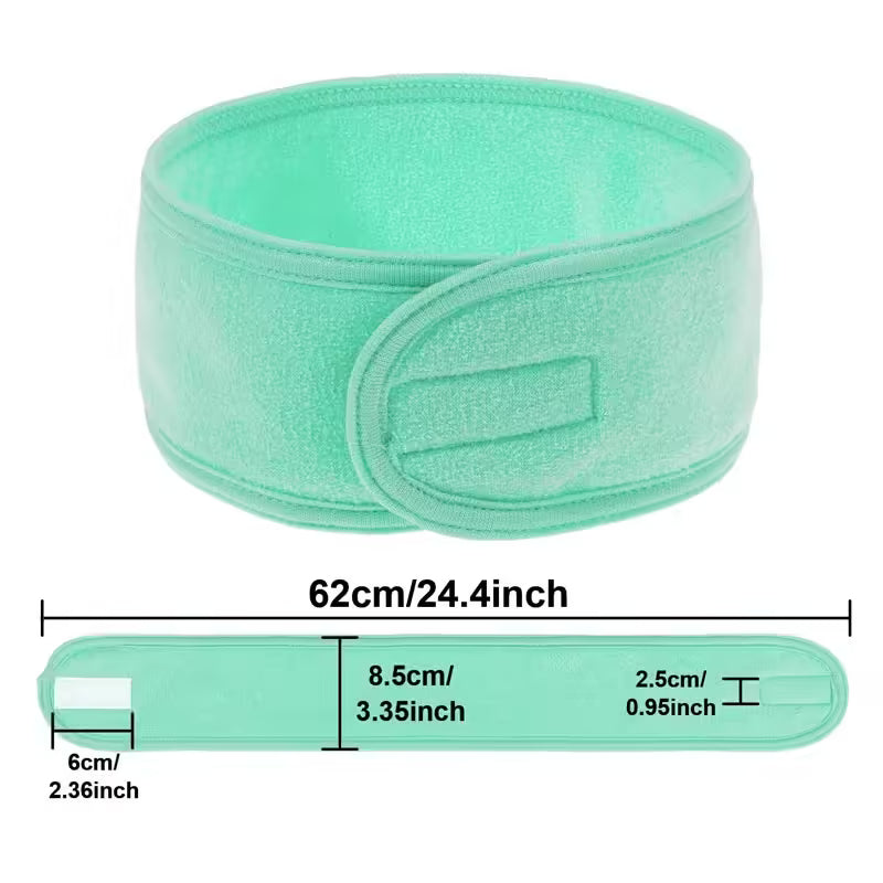 Adjustable Wide Hair Band for Women – Versatile Yoga, Spa, Bath, and Makeup Headband for Face Washing and Cosmetic Applications