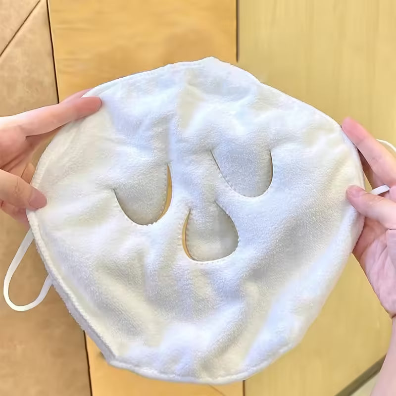 Skin Care Mask Cotton Hot Compress Towel - Wet Compress Steamed Face Towel for Clean Pores - Beauty Facial Care Tool