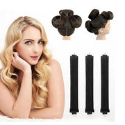 4-Piece Heatless Curling Iron Set – No-Heat Hair Curling Rods for Soft, Effortless Waves | Comfortable Overnight Hair Styling Kit