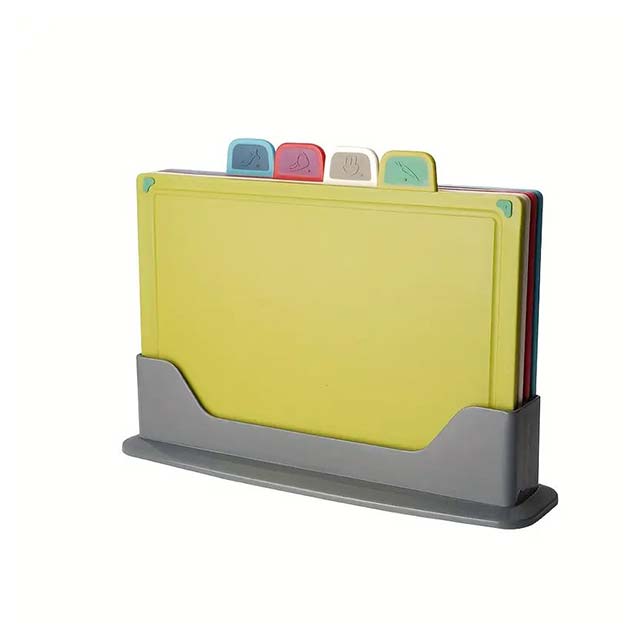 4-Piece Kitchen Cutting Board Set for Fruits and Vegetables - Durable, Easy-to-Clean Cutting Boards for Food Preparation