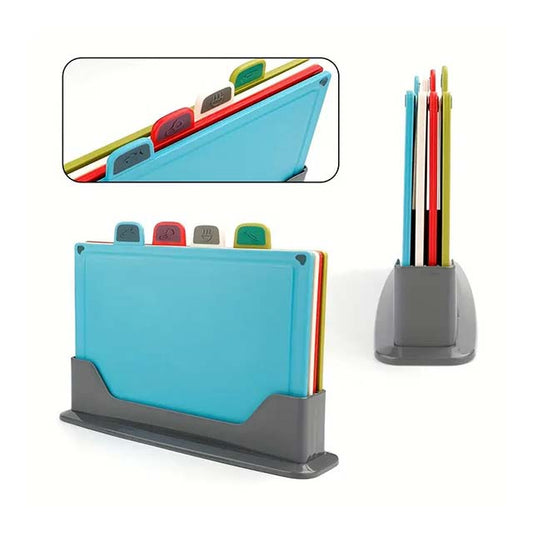 4-Piece Kitchen Cutting Board Set for Fruits and Vegetables - Durable, Easy-to-Clean Cutting Boards for Food Preparation