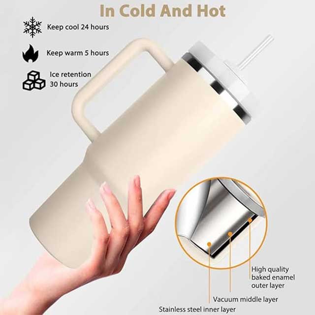 40 oz Insulated Stainless Steel Tumbler