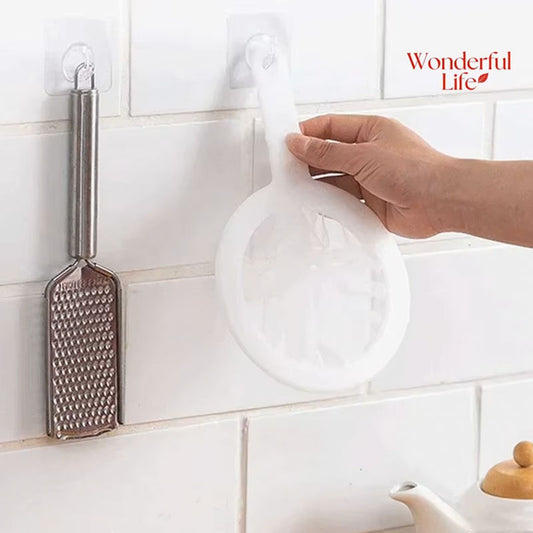 400 Mesh Ultra Fine Nylon Filter Strainer Spoon | Reusable Soy Milk, Juice & Coffee Filter Sieve | Professional Kitchen Food Filter Colander