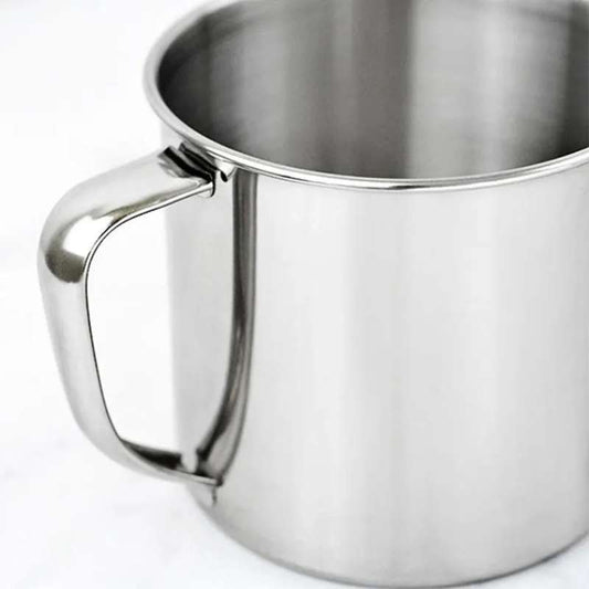 400ml Portable Stainless Steel Travel Mug – Insulated Metal Coffee Cup for Camping & Travel – Multi-Use Drinking Tumbler for Water, Milk, & Tea – Durable Outdoor Survival Mug