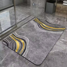 Tapis de bain rectangulaire absorbant et antidérapant en caoutchouc à séchage rapide 40*60cm (EGM023)