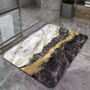 Tapis de bain rectangulaire absorbant et antidérapant en caoutchouc à séchage rapide 40*60cm (EGM031)