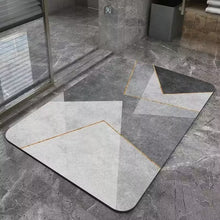 Tapis de bain rectangulaire absorbant et antidérapant en caoutchouc à séchage rapide 40*60cm (EGM046)