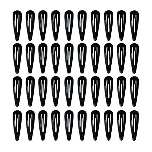 40Pcs Snap Hair Clips for Baby Girls – 2 Inch Candy Color Glossy No-Slip Metal Hair Barrettes & Pins