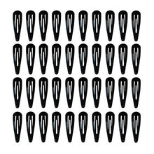 40Pcs Snap Hair Clips for Baby Girls – 2 Inch Candy Color Glossy No-Slip Metal Hair Barrettes & Pins