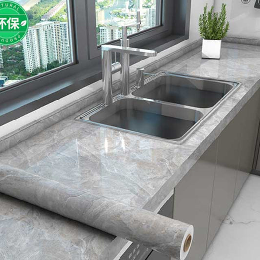 40cm Marble Kitchen Oil-Proof Wallpaper – Waterproof Self-Adhesive Countertop & Cabinet Wall Sticker