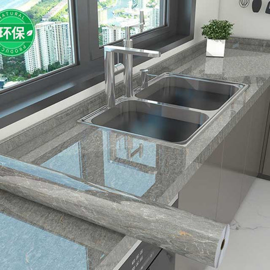 40cm Marble Kitchen Oil-Proof Wallpaper – Waterproof Self-Adhesive Countertop & Cabinet Wall Sticker