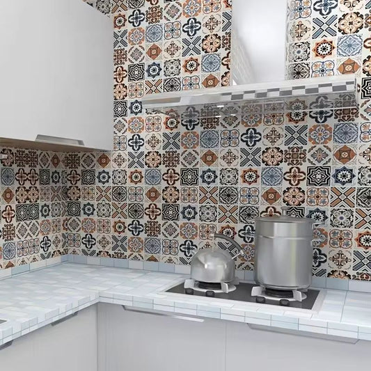 60CM*5meter  European Style Waterproof & Oil-Resistant Wall Sticker – Self-Adhesive PVC Kitchen Backsplash & Cabinet Wallpaper – Heat-Resistant Bathroom Decor