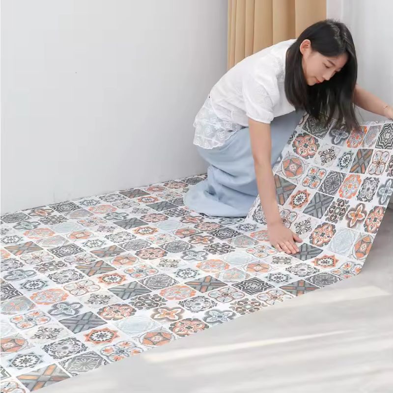 Autocollant mural 60CM*5m de style européen, étanche et résistant à l'huile – Crèdence de cuisine et papier peint pour armoire en PVC autocollant – Décoration de salle de bain résistante à la chaleur