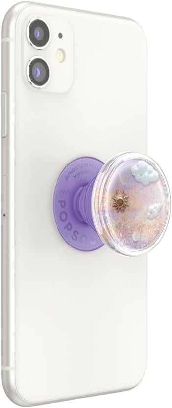 PopSockets PopGrip Tidepool Blue – Collapsible Phone Grip & Stand with Swappable Top for Smartphones & Tablets