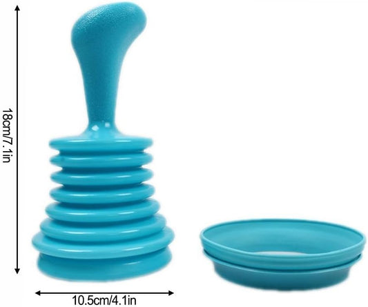 Pipeline Dredge Suction Cup Plunger – Portable Manual Sink & Toilet Pipe Cleaner – Strong Squeeze Dredger for Kitchen and Bathroom (Pink/Blue/Green)