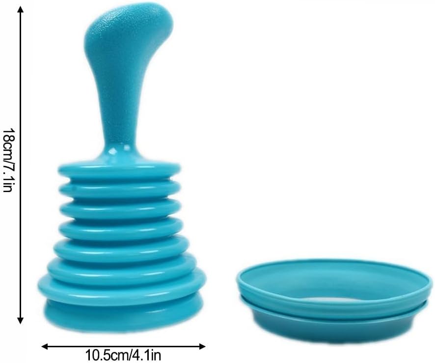 Pipeline Dredge Suction Cup Plunger – Portable Manual Sink & Toilet Pipe Cleaner – Strong Squeeze Dredger for Kitchen and Bathroom (Pink/Blue/Green)