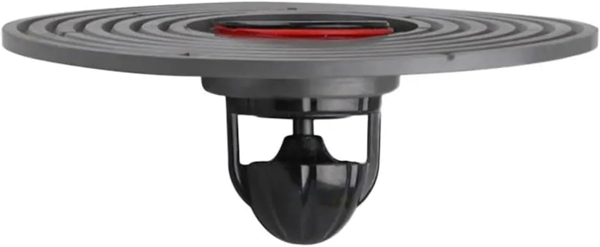138mm Large Size Floor Drain Core – Universal Cut-to-Fit Sewer Cover – Anti-Odor & Insect-Proof Bathroom Drainage Core – Quick Flow Backflow Preventer (Black/Gray)