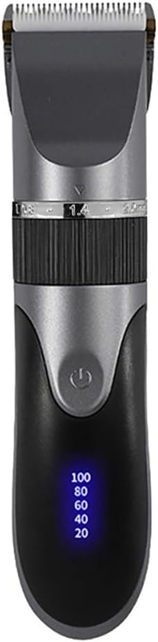 Tondeuse à Cheveux Électrique Professionnelle – Tondeuse Rechargeable sans Fil pour Hommes, Adultes et Enfants – Kit de Coupe de Précision (Argent/Noir)
