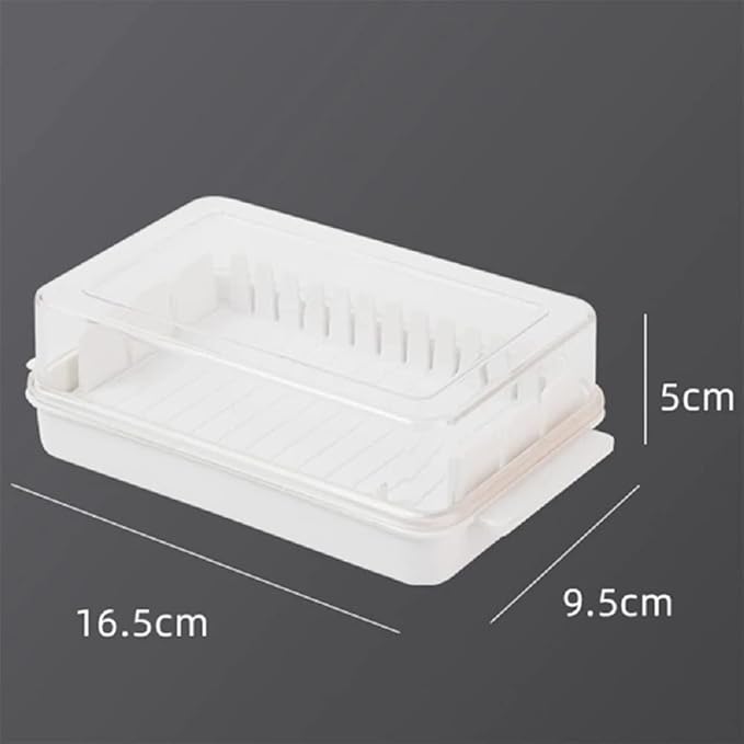 Beurrier et boîte de conservation 2-en-1 – Récipient à fromage et à beurre avec couvercle – Beurrier à découpe précise pour réfrigérateur et organisation de la cuisine