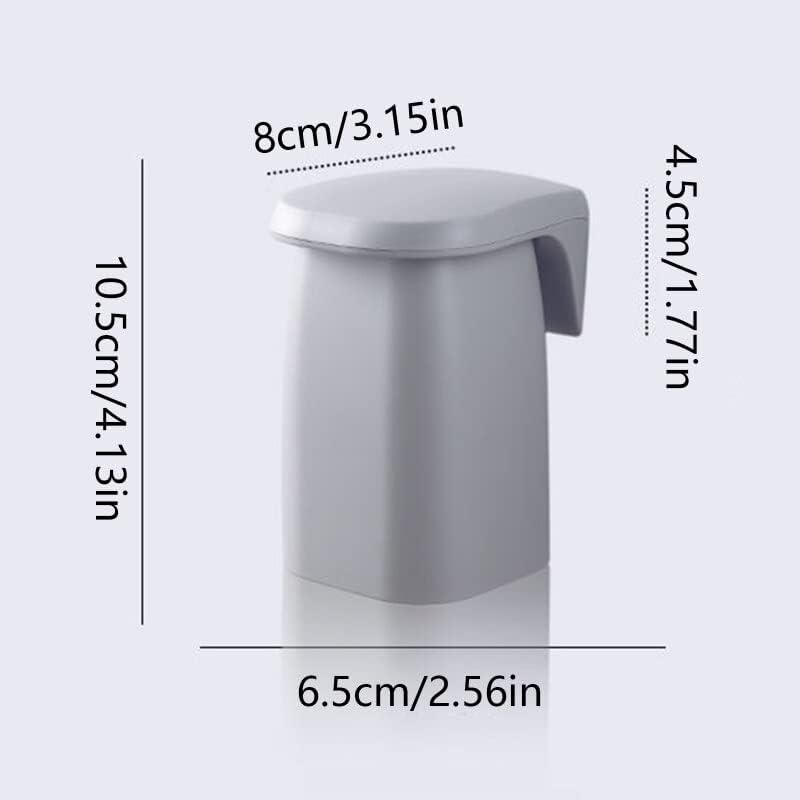 Magnetic Suction Mouthwash Cup & Wall-Mounted Toothbrush Holder – Inverted Quick-Drain Storage Rack – Anti-Dust Magnetic Toothbrush Organizer for Family Bathroom – Drill-Free Brushing Accessory (White / Gray / Green / Blue)