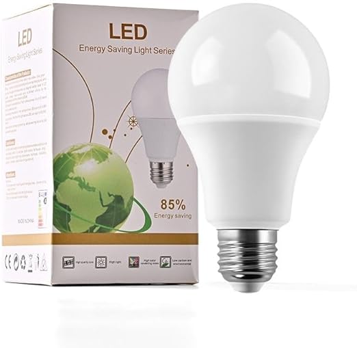 E27 LED Bulb 12W Warm White 2700K (Set of 2) – 80W Equivalent Energy Saving Golf Ball Light Bulbs