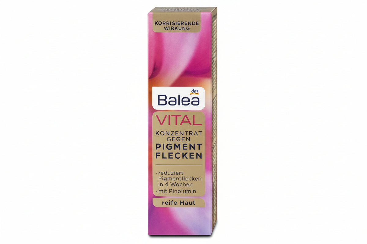Balea Vital Concentré Anti-taches Pigmentaires – Sérum Correcteur de Taches Brunes avec Complexe Vitaminique pour Peaux Matures