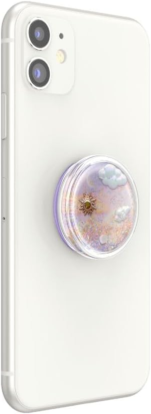 PopSockets PopGrip Tidepool Blue – Collapsible Phone Grip & Stand with Swappable Top for Smartphones & Tablets