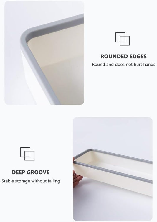 Over-the-Toilet Bathroom Storage Cabinet Rack – Wall-Mounted "Hole-Free" Multifunctional Artifact – Space-Saving Above-Toilet Shelf Organizer – Drill-Free High-Capacity Bathroom Cabinet (White)
