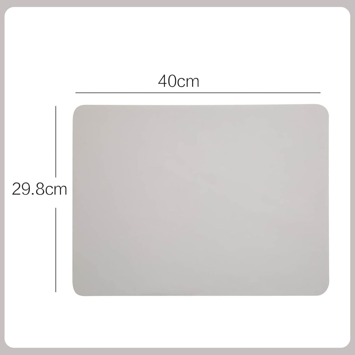 Napperon surdimensionné en silicone de qualité alimentaire – Tapis de table étanche 60x40cm / 40x30cm – Protection de comptoir de cuisine isolante et antidérapante – Lavable et réutilisable