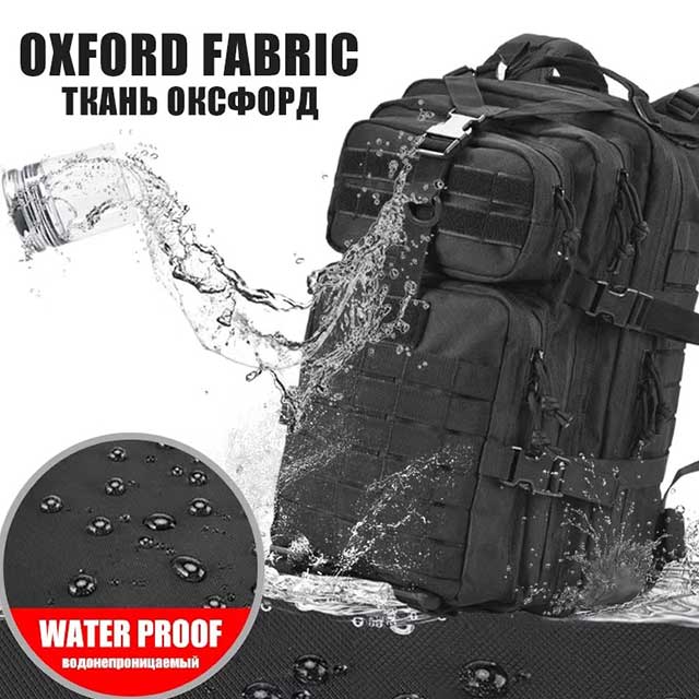 45L Tactical Backpack for Men – Military 3P MOLLE Assault Pack for Hiking, Survival, Trekking & Hunting