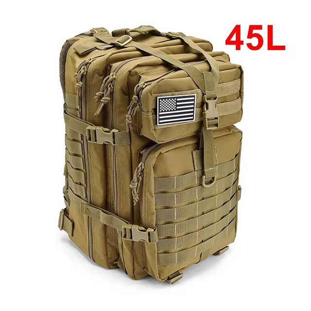 45L Tactical Backpack for Men – Military 3P MOLLE Assault Pack for Hiking, Survival, Trekking & Hunting