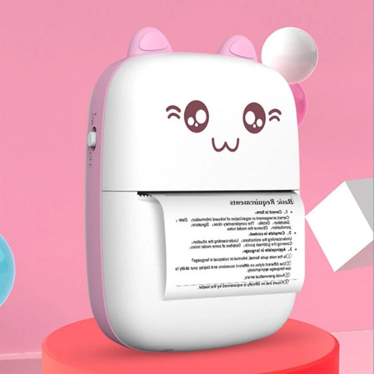 Portable Mini Thermal Printer – Wireless Bluetooth Inkless Pocket Printer for Labels, Notes, Photos & Study Printing (11 × 8 × 3.5 cm)