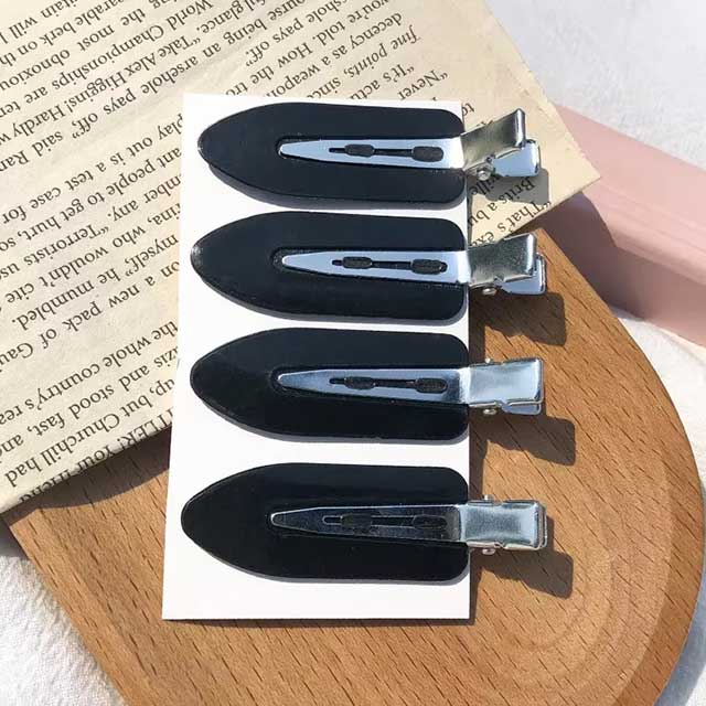 4Pcs No Bend Hair Clips Set – Seamless Hairpins for Makeup, Face Washing & Styling | Women & Girls Accessories