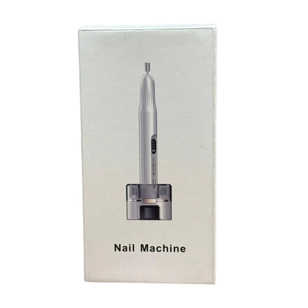 Rechargeable Electric Nail Drill Kit with 5 Drill Bits – Portable Cordless Nail File Machine for Manicure & Pedicure