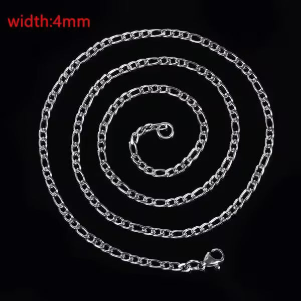 Collier uni en acier inoxydable de 4mm (EGN089)
