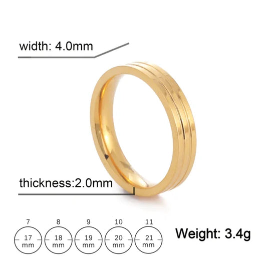 4mm simple unisex ring egr016 gallery img 1