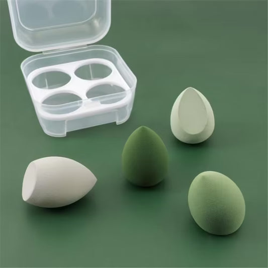 Soft Makeup Sponge Blender Set - 3/4pcs Beauty Eggs for Flawless Foundation & Powder Application - Women's Makeup Essentials