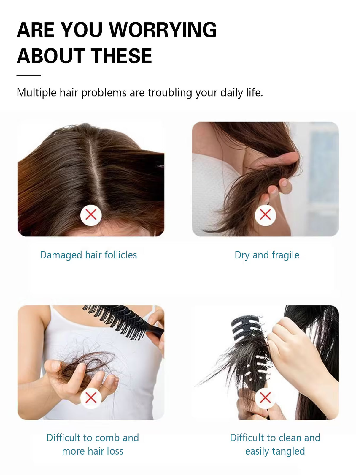 Air Cushion Comb - Massage, Anti-static, Hollow Out Design - Wet Curly Hair Brushes, Barber Styling Tool