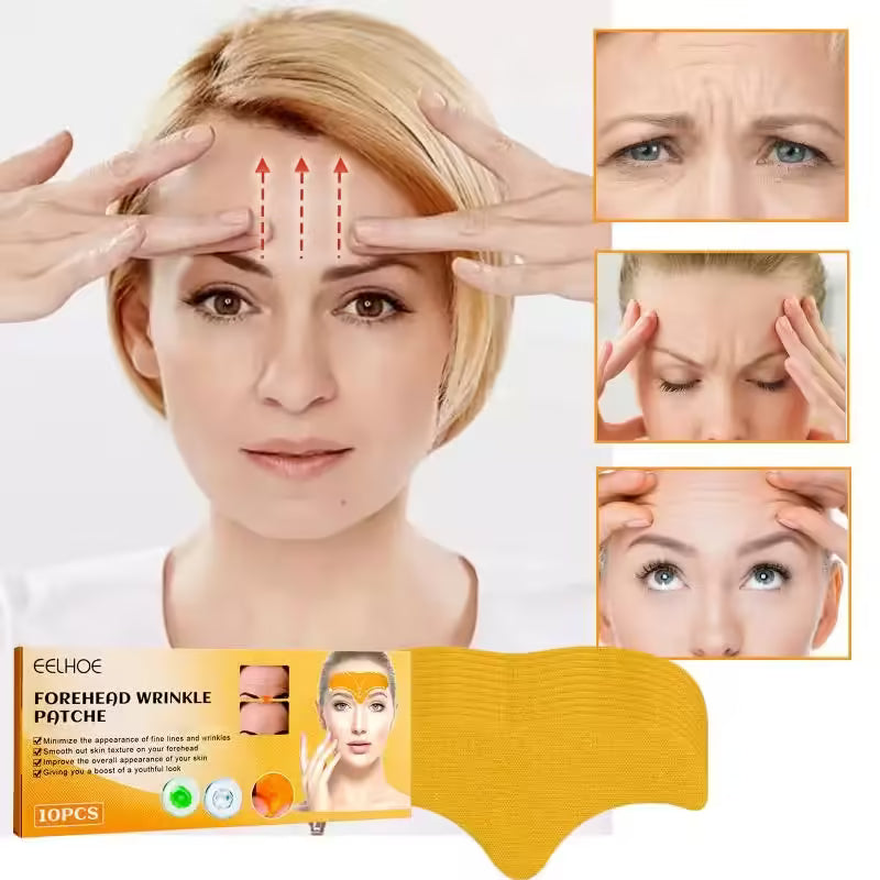 Anti-wrinkle forehead gel patch 10 pcs set
