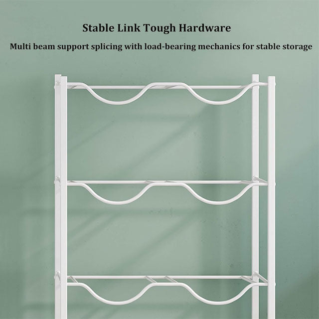 5 Gallon Water Bottle Storage Organizer - Heavy Duty Jug Holder Rack, Stackable Water Cooler Dispenser Stand for Office, Kitchen & Lobby