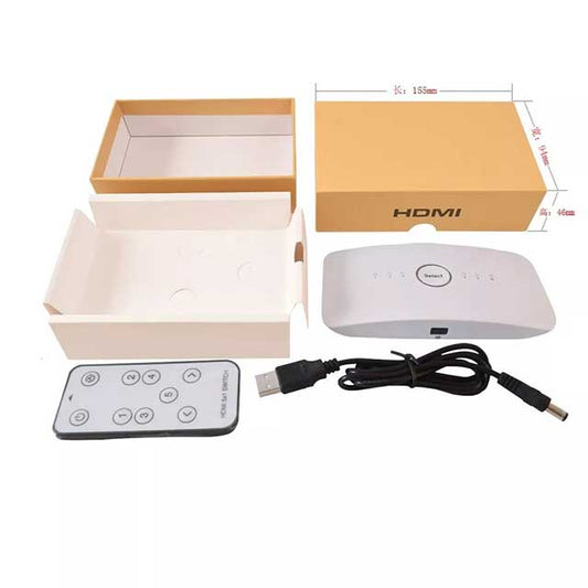 5-Port HDMI Switch Splitter with Remote Control