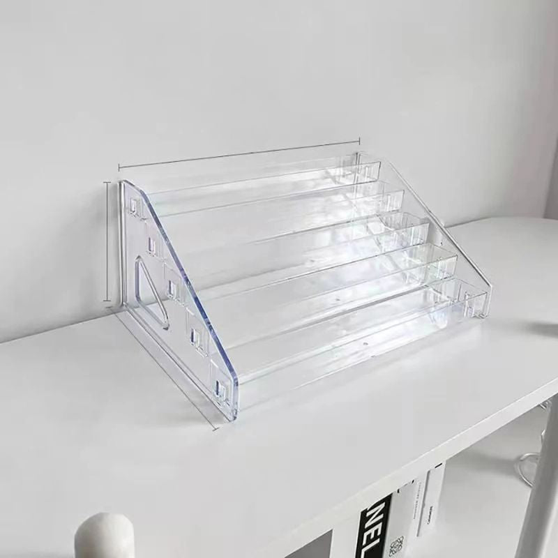 5-Tier Transparent Makeup Organizer – Crystal Clear Acrylic Cosmetic Display Case – Large 5-Step Desktop Jewelry & Skincare Holder – Professional Multi-Layer Beauty Station for Vanity, Dresser, and Countertop
