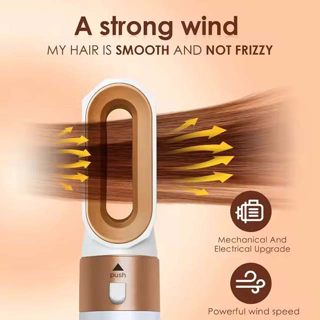 5-in-1 Hair Dryer & Styling Set - Professional Curling Iron, Straightener, and Hot Comb for Dyson Airwrap - Household Hair Tool