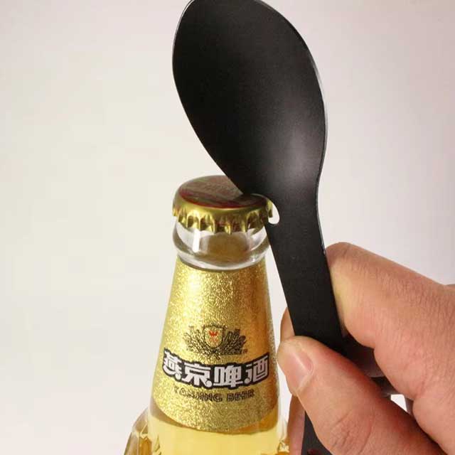 5-in-1 Outdoor Survival Camping Tool – Multi-Functional EDC Kit with Fork, Knife, Spoon, Bottle & Can Opener