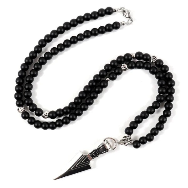 5 Shapes Matt Beads Necklace(EGN146)