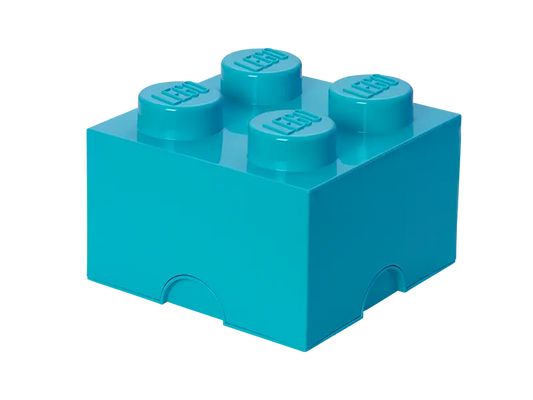 LEGO® 4-Stud Storage Brick – Large Stackable Organizer Box for LEGO Bricks & Toys