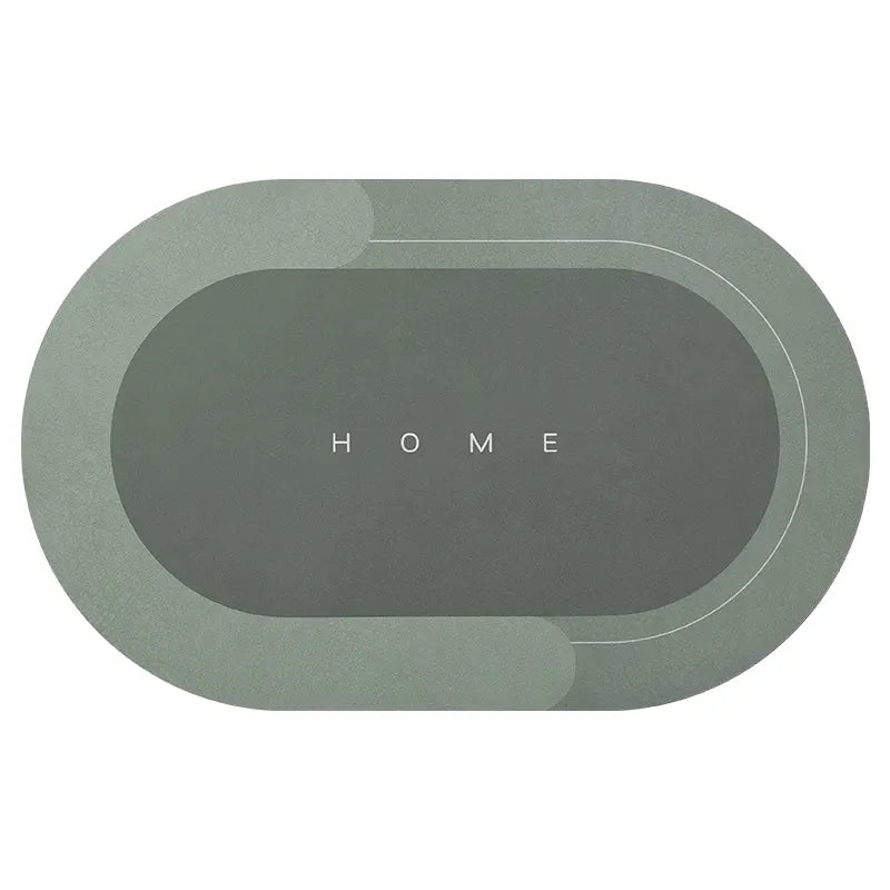 (50*80cm) Bath / Kitchen Entrance Waterproof Oval Mat (EGM016)